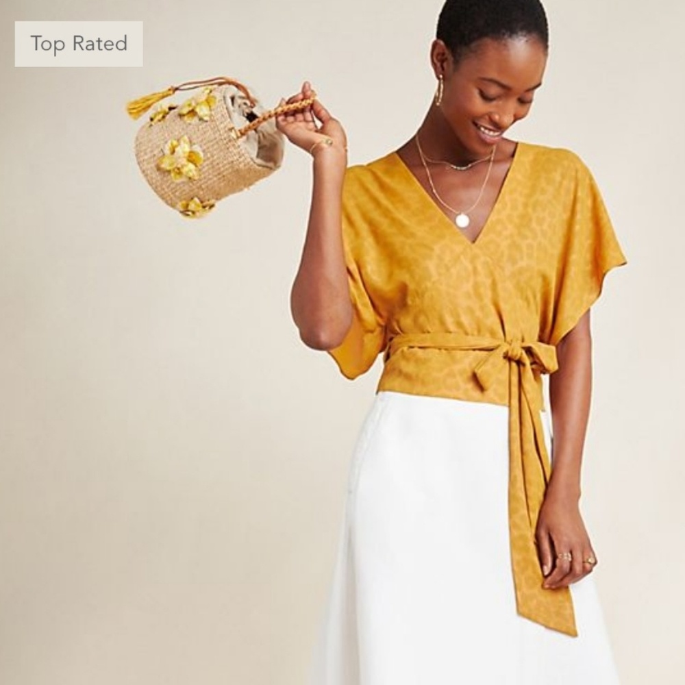 ANTHROPOLOGIE V-Neck Blouse - Picture 2 of 5